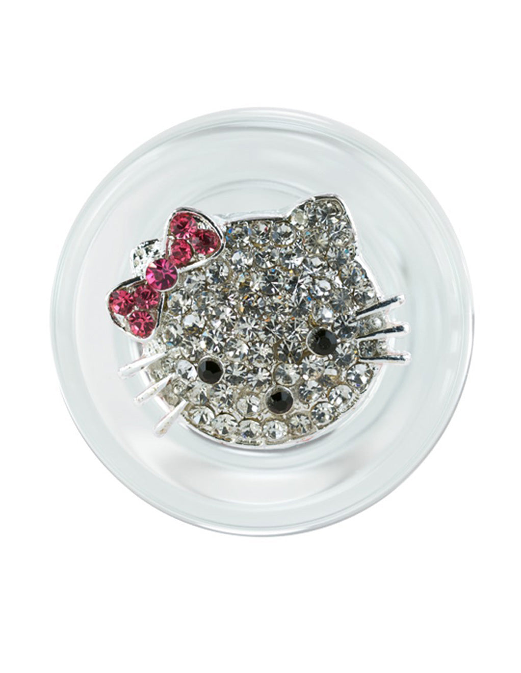Kitty Plug Short Stem Clear Magnetic Front
