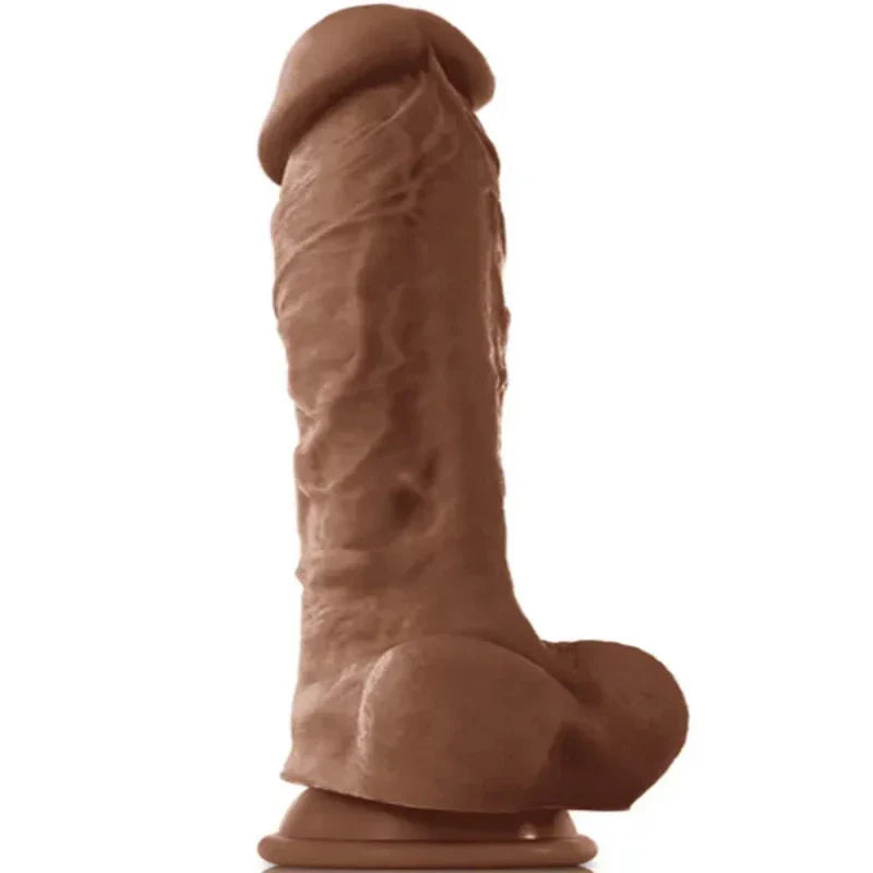Dildo Cafe  5¨Con  Ventosa Colours Pleasures 5" Dildo Brown
