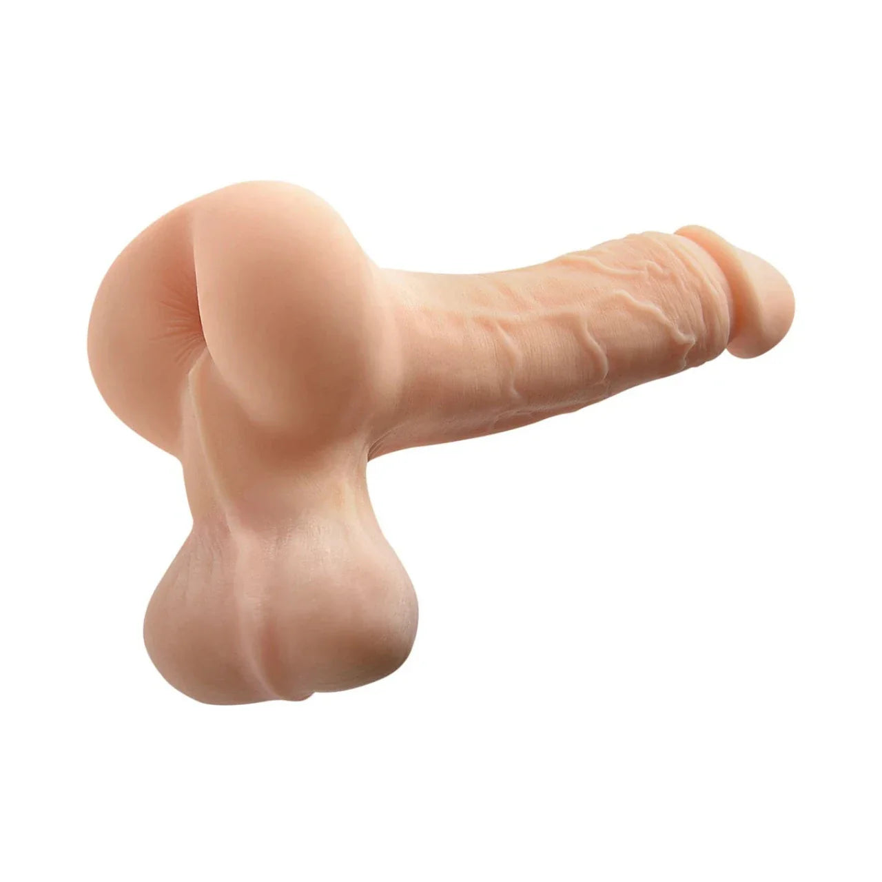 Masturbador En Forma De Pene Con Testiculos