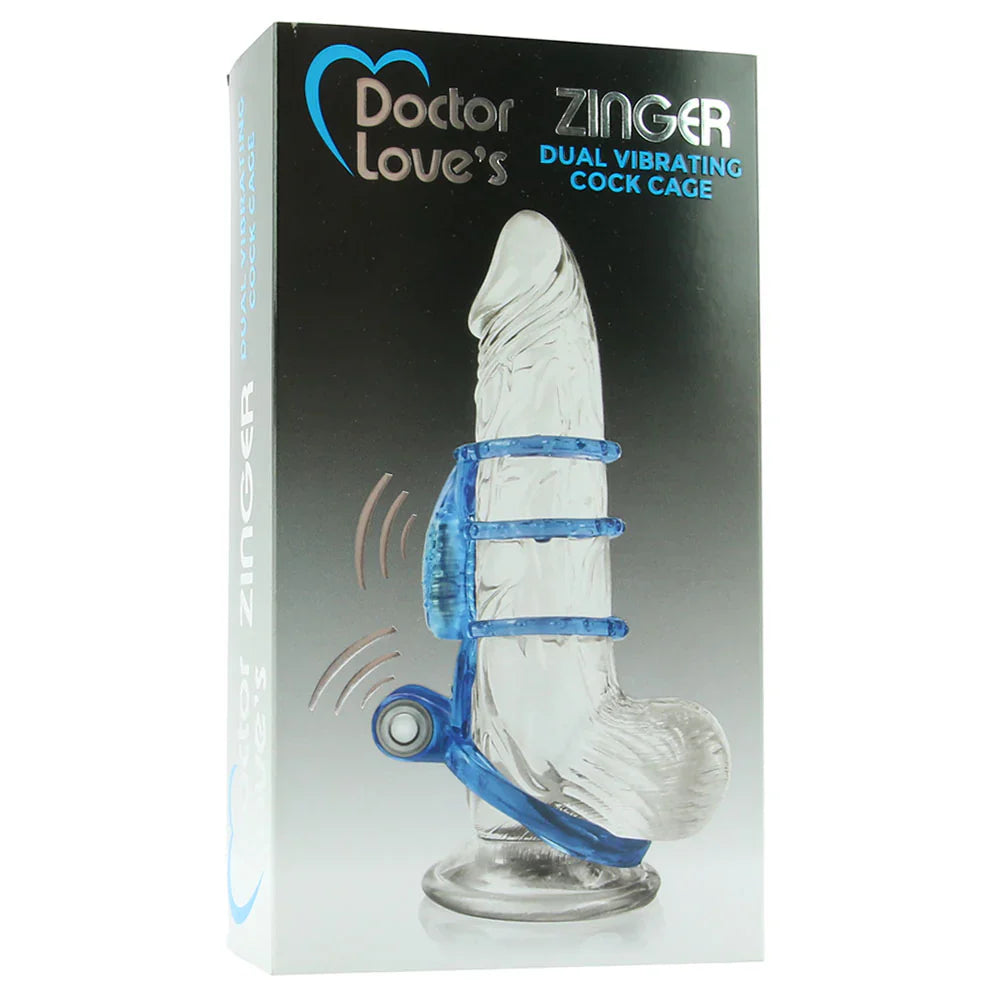 Funda  Vibradora Cock Zinger Dual Vibrating Cage