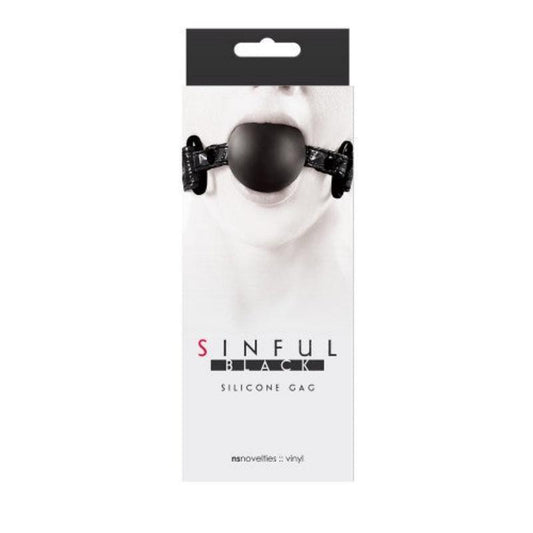 Mordaza De Silicona Con Bola Sinful