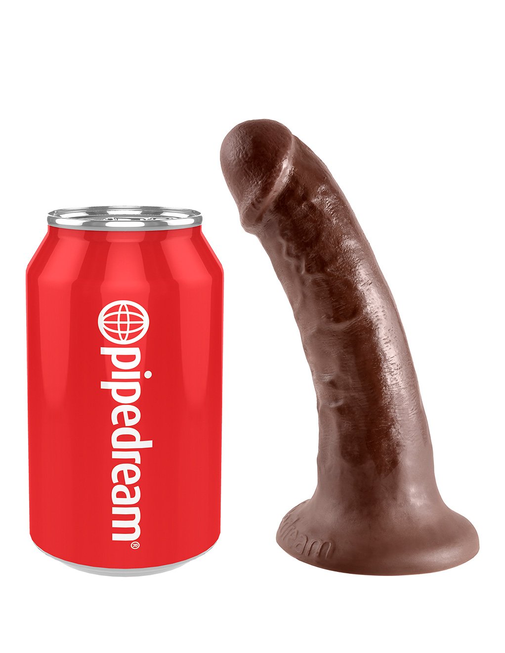 Pipedream King Cock 6 Inch- Brown- Sizing