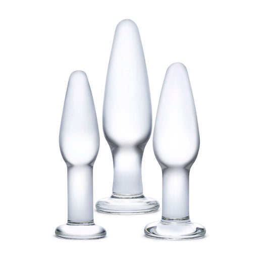 Entrenador Anal Glass 3Pc