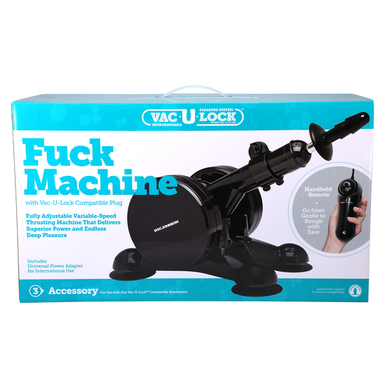 Vac-U-Lock - Fuck Machine - Negro