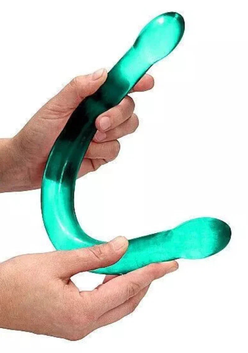 Doble Dildo No Realista 17" Turquesa Realrock