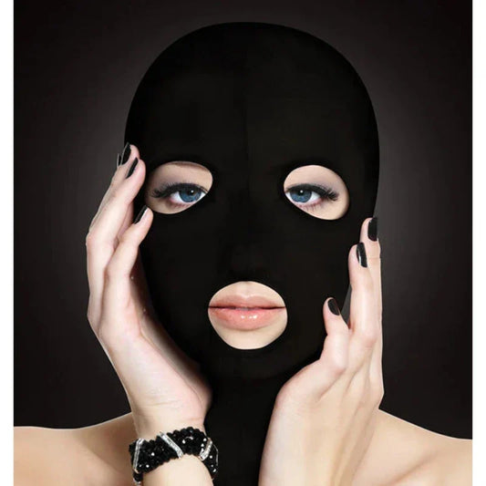 Mascara Negra Con Aberturas