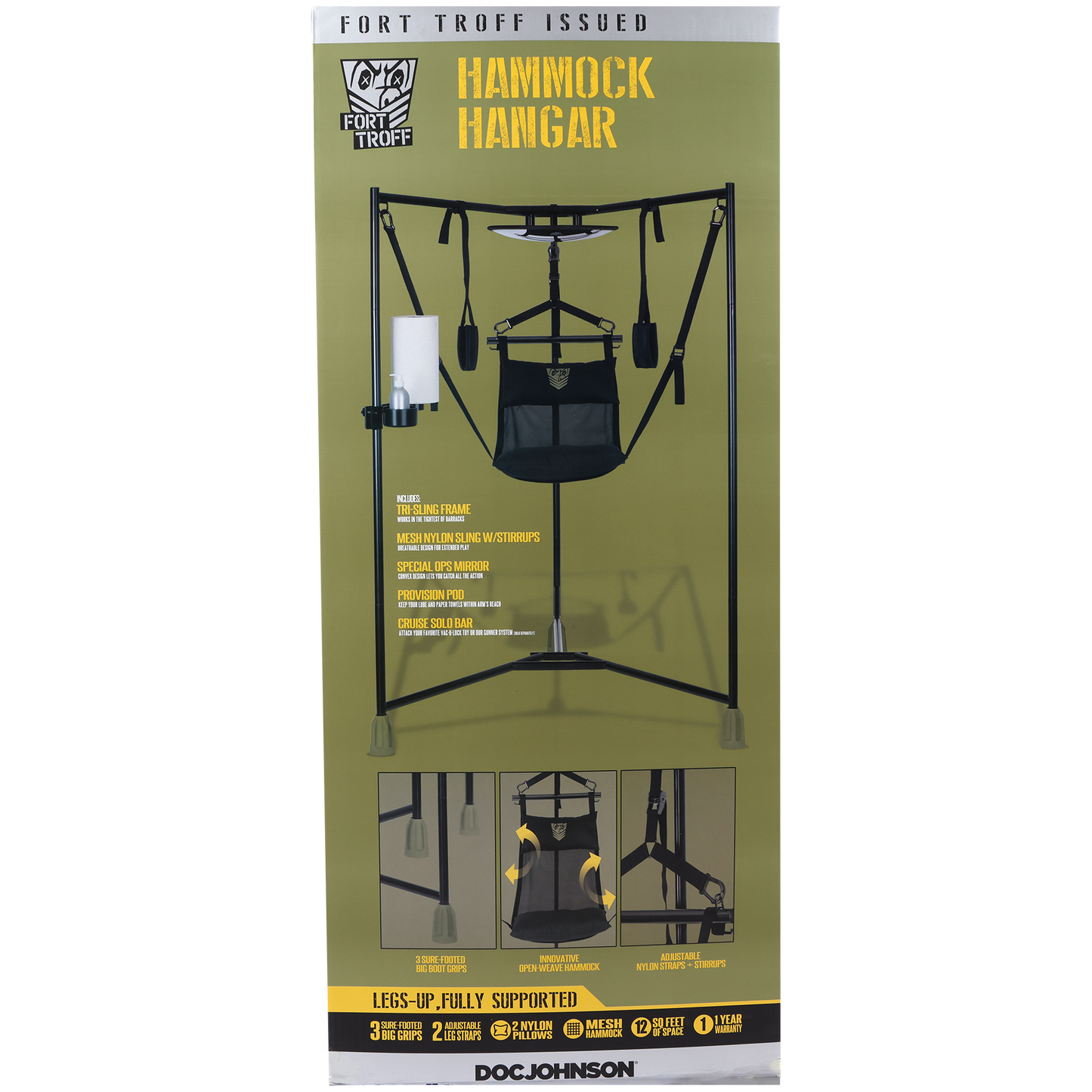 Fort Troff - Hamaca Hangar Sling - Negro