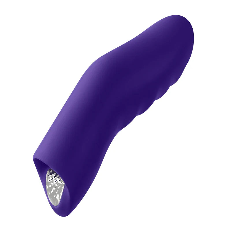 Vibrador De Forma Ergonómica Que Se Ajusta A Tu Dedo Dioni Large Dark